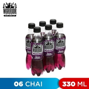 Nước tăng lực Warrior hương nho - Thùng 24 chai 330ml