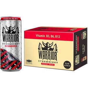 Nước tăng lực Warrior Strawberry 325ml (Thùng 24 lon)