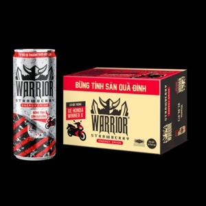 Nước tăng lực Warrior Strawberry 325ml (Thùng 24 lon)