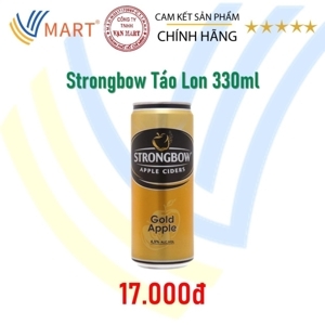 Nước táo lên men Strongbow táo nguyên bản - lon 330ml