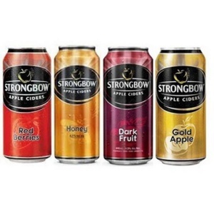 Nước táo lên men Strongbow táo nguyên bản - Thùng 24 lon 330ml