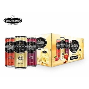 Nước táo lên men Strongbow táo nguyên bản - Thùng 24 lon 330ml