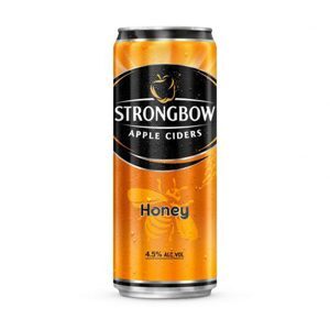 Nước táo lên men Strongbow vị mật ong - lon 330ml