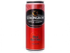 Nước táo lên men Strongbow vị dâu đỏ chai 330ml