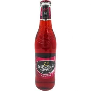 Nước táo lên men Strongbow vị dâu đen chai 330ml