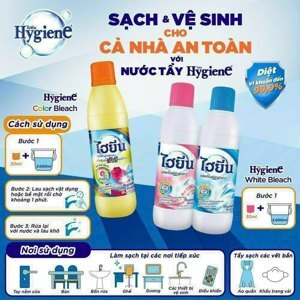 Nước tẩy quần áo trắng Hygiene 600 ml