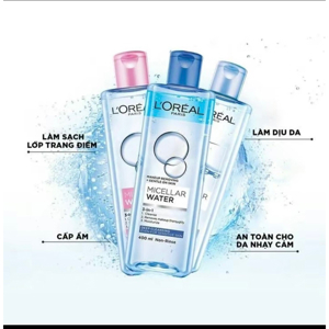 Nước Tẩy trang cho mọi loại da L'Oreal Paris 3-in-1 Micellar Water 400ml