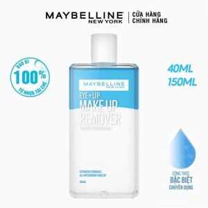 Nước tẩy trang mắt môi Maybelline Lip Eye Make Up Remover 40ml
