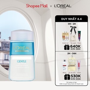 Nước tẩy trang mắt và môi L'oreal Gentle Lip And Eye Make Up Remover 125ml