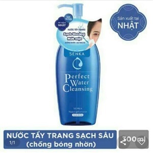 Nước tẩy trang sạch sâu chống bóng nhờn Senka Perfect Water Cleansing 300ml