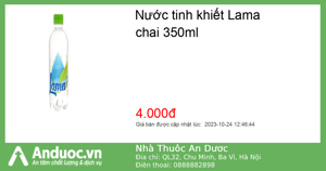 Nước tinh khiết Lama 350ml