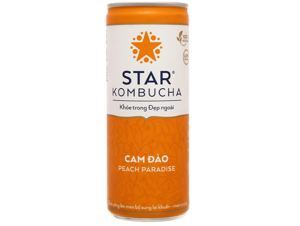 Nước trái cây Star Kombucha vị cam đào 250ml