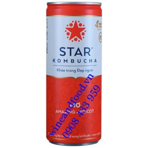 Nước trái cây Star Kombucha vị mơ 250ml