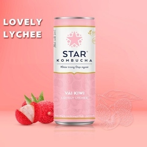 Nước trái cây Star Kombucha vị vải kiwi 250ml