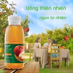 Nước trái cây táo tự nhiên TH True Juice Lốc 6 chai 350ml