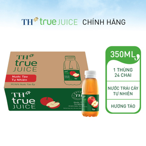 Nước trái cây táo tự nhiên TH True Juice Thùng 24 chai 350ml