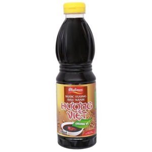 Nước tương đậu nành thanh vị Hương Việt chai 500ml