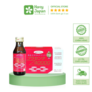 Nước uống bổ sung Placenta 40000 Plan Do See Nhật Bản 100mlx 10 lọ