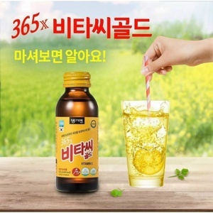 Nước uống bổ sung Vitamin C 365X Gold Hàn Quốc 100ml x 10 chai