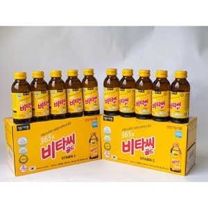 Nước uống bổ sung Vitamin C 365X Gold Hàn Quốc 100ml x 10 chai