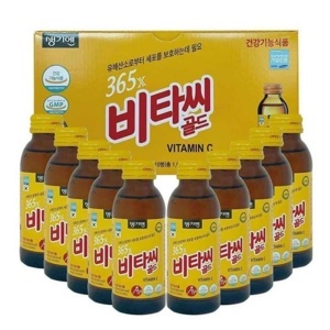 Nước uống bổ sung Vitamin C 365X Gold Hàn Quốc 100ml x 10 chai