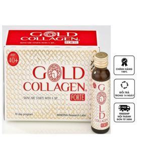 Nước uống dành cho phụ nữ trên 40+ Gold Collagen Forte Minerva Research Labs 50ml x 10