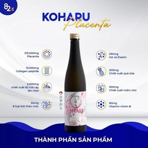 Nước uống đẹp da Koharu Collagen và Koharu Placenta 500ml