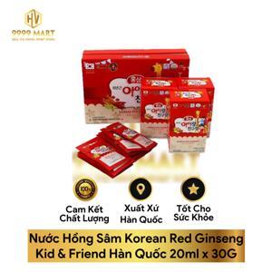 Nước uống hồng sâm Korean Red Ginseng Kid and Friend 30 gói