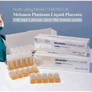 Nước uống nhau thai ngựa Melsmon Platinum Liquid Placenta