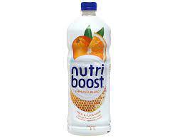 Nước uống sữa trái cây hương cam, dâu Nutri Boost chai 1L