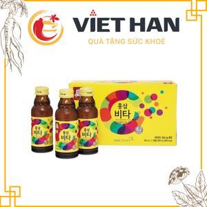 Nước uống tăng lực hồng sâm Vita 100ml x 10 chai