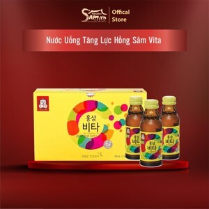 Nước uống tăng lực hồng sâm Vita 100ml x 10 chai