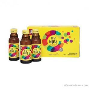 Nước uống tăng lực hồng sâm Vita 100ml x 10 chai