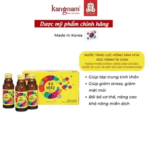 Nước uống tăng lực hồng sâm Vita 100ml x 10 chai