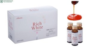 Nước uống trắng da Rich White 10 lọ x 50ml