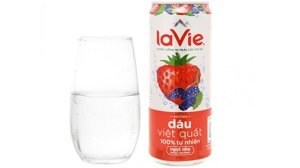 Nước uống vị trái cây có ga La Vie hương dâu việt quất 330ml