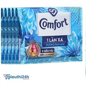 Nước xả Comfort 1 lần xả Hương Ban Mai dây 10 gói x 22ml