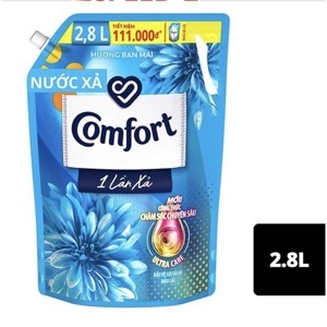 Nước xả Comfort đậm đặc 1 lần xả hương ban mai túi 2.8L