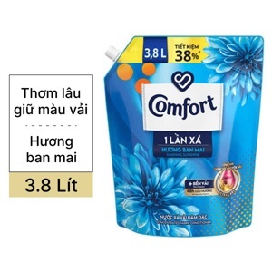 Nước xả Comfort đậm đặc 1 lần xả hương ban mai dạng chai 3.8L