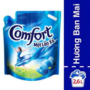 Nước xả Comfort đậm đặc hương ban mai dạng túi 2.6L