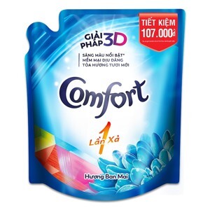 Nước xả Comfort đậm đặc hương ban mai dạng túi 2.6L