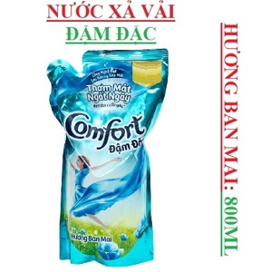 Nước xả vải Comfort đậm đặc hương ban mai túi 800ml