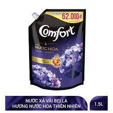 Nước xả vải Comfort hương nước hoa thiên nhiên Bella 1,6L