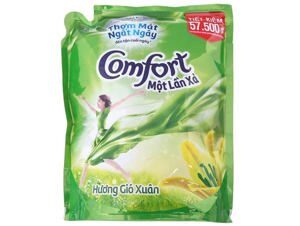 Nước Xả Vải Comfort Một Lần Xả Hương Gió Xuân Túi 2.6L