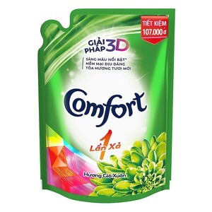 Nước Xả Vải Comfort Một Lần Xả Hương Gió Xuân Túi 2.6L