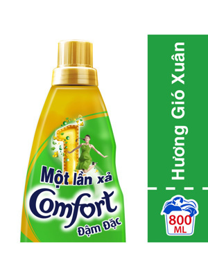 Nước Xả Vải Comfort Một Lần Xả Hương Gió Xuân Chai 800 ML