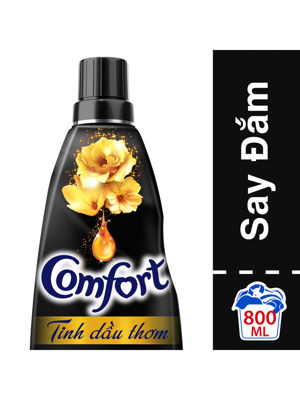 Nước xả vải Comfort tinh dầu thơm say đắm Chai 800ml