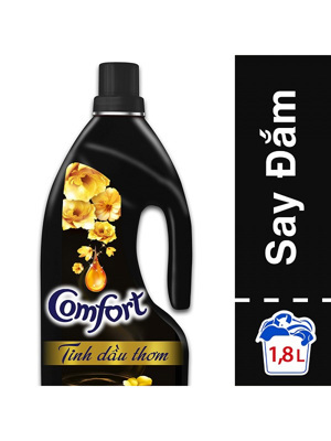 Nước xả vải Comfort tinh dầu thơm say đắm - chai 1.8L