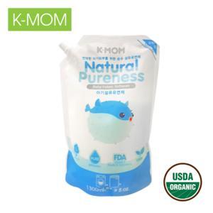 Nước xả vải sơ sinh hữu cơ K-Mom Hàn Quốc 1300ml - KM13124