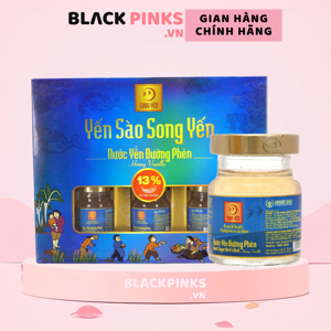 Nước yến đường phèn hương vanilla Song Yến - Lốc 6 lọ 70ml (13% yến)